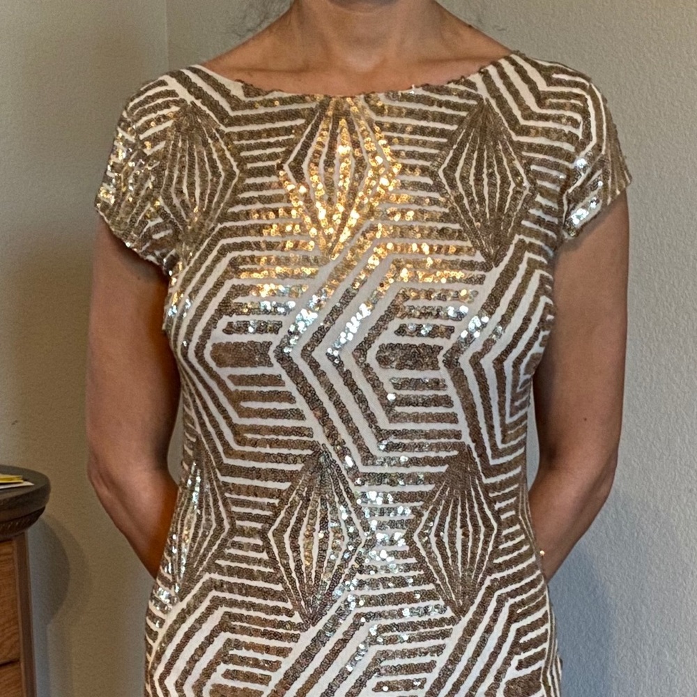 Gold sequins gown